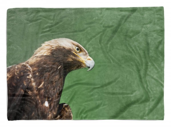 Handtuch Strandhandtuch Saunatuch Kuscheldecke mit Tiermotiv Adler