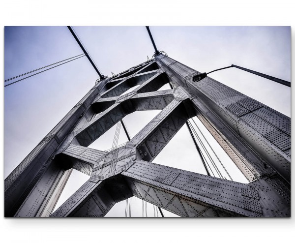 Detailaufnahme San-Francisco-Oakland-Bridge - Leinwandbild