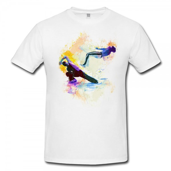 Capoeira I Herren und Damen T-Shirt Sport Motiv aus Paul Sinus Aquarell