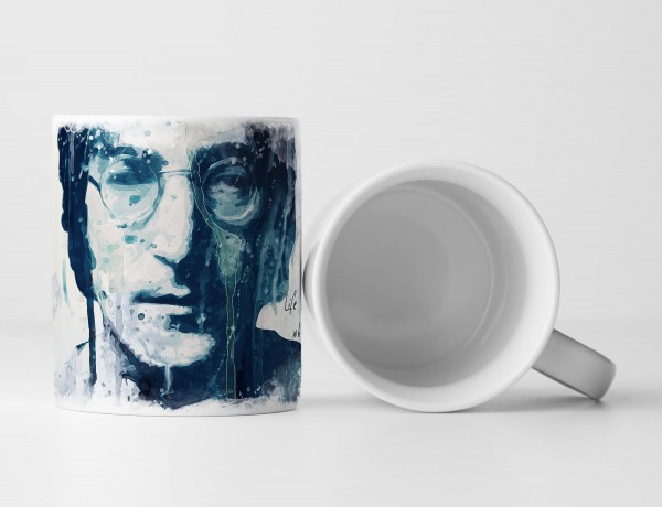 John Lennon Tasse als Geschenk, Design Sinus Art