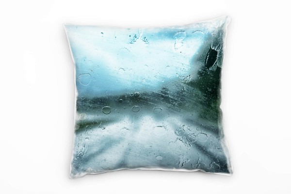 künstlerische Fotografie, Windschutzscheibe, Regen Deko Kissen 40x40cm für Couch Sofa Lounge Zierkis