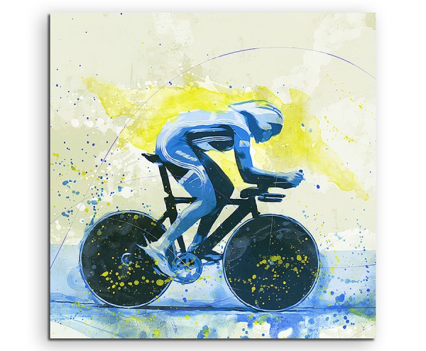 BMX 60x60cm SPORTBILDER Paul Sinus Art Splash Art Wandbild Aquarell Art