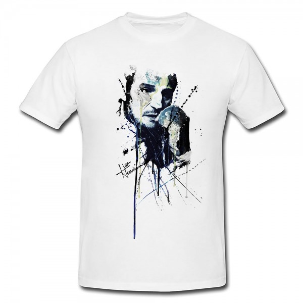 Liam Neeson Premium Herren und Damen T-Shirt Motiv aus Paul Sinus Aquarell