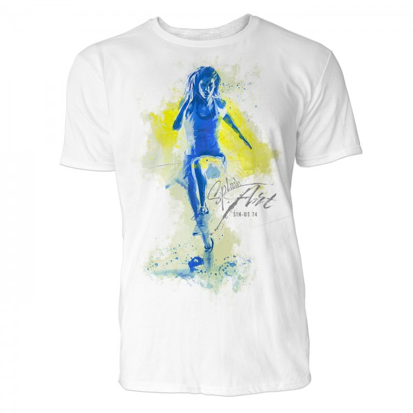 Sprinterin Sinus Art ® T-Shirt Crewneck Tee with Frontartwork