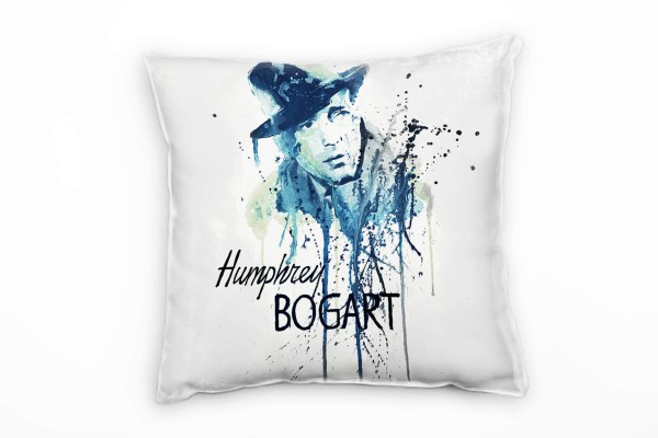 Humphrey Bogart Deko Kissen Bezug 40x40cm für Couch Sofa Lounge Zierkissen