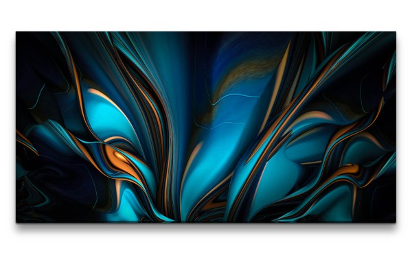 Leinwandbild 120x60cm 3d Art Abstrakt Energie Dekorativ Kunstvoll Modern