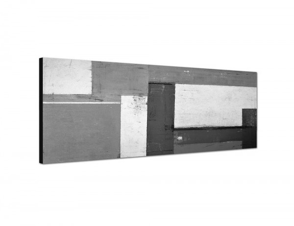 150x50cm Gemälde Malerei abstrakt grau gelb weiß