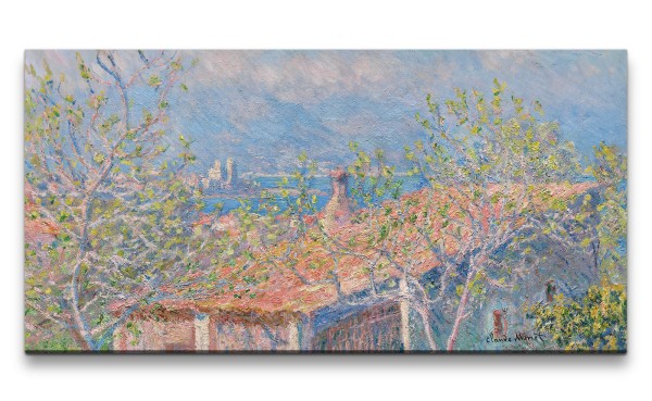 Remaster 120x60cm Claude Monet Impressionismus weltberühmtes Wandbild Gardener's House at Antibes