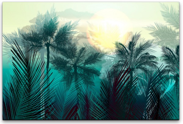 Pflanzen und Palmen Wandbild in verschiedenen Größen