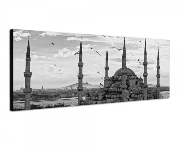 150x50cm Istanbul Moschee Sonnenuntergang Vögel
