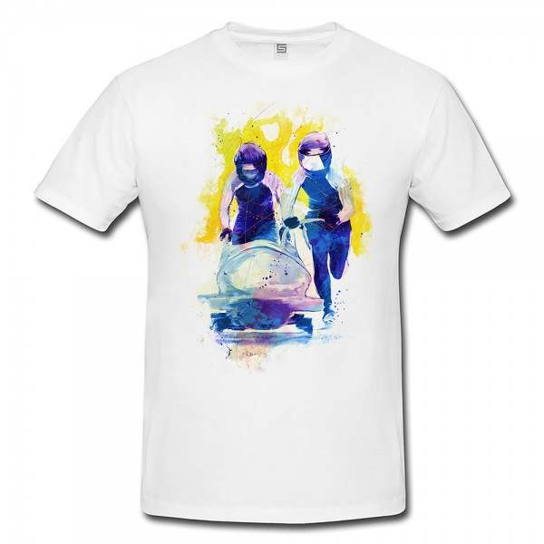 Bobsport III Herren und Damen T-Shirt Sport Motiv aus Paul Sinus Aquarell