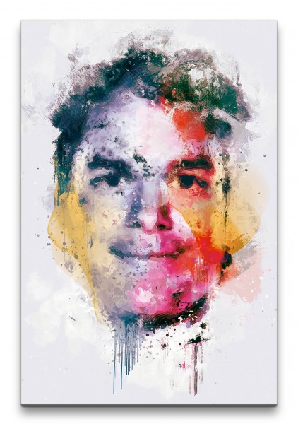 Dexter Porträt Abstrakt Kunst Kultserie Serienkiller Kult 60x90cm Leinwandbild