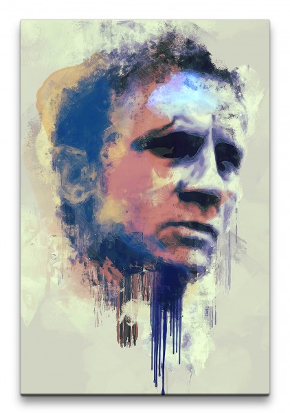 James Bond Daniel Craig Porträt Abstrakt Kunst 007 60x90cm Leinwandbild
