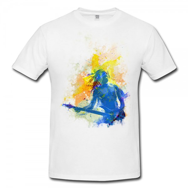 Rockstar III Herren T- Shirt , Stylisch aus Paul Sinus Aquarell Color