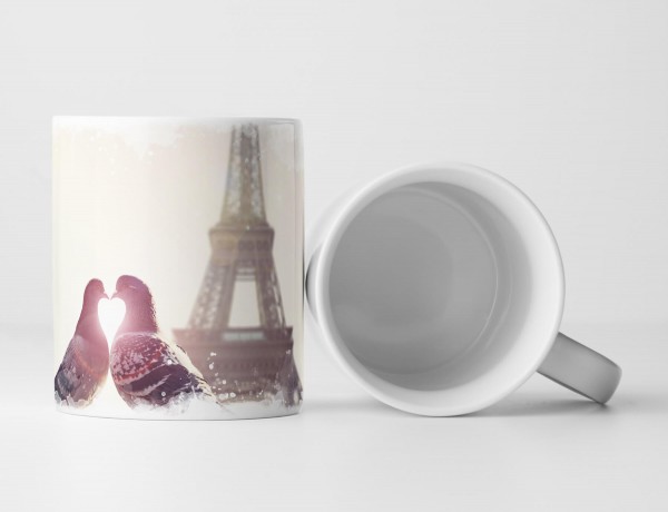 Tasse Geschenk Vogelliebe – Pariser Eifelturm