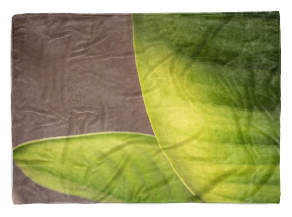 Handtuch Strandhandtuch Saunatuch Kuscheldecke mit Fotomotiv Fotokunst Blätter