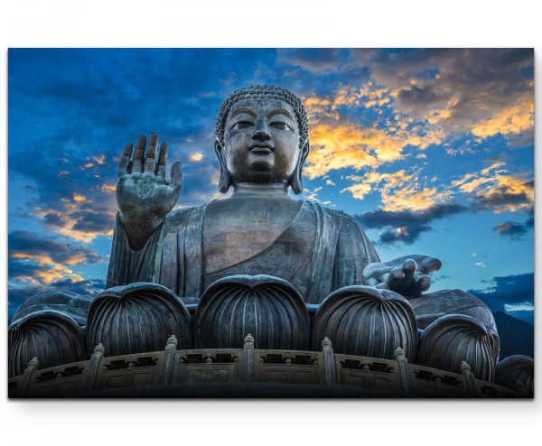 Großer Buddha Tempel in Hong Kong - Leinwandbild