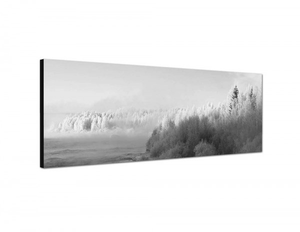150x50cm Finnland Winterwald Schnee Landschaft