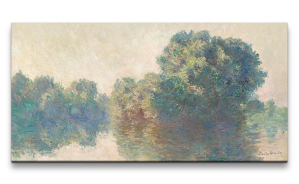 Remaster 120x60cm Claude Monet Impressionismus weltberühmtes Wandbild Bäume zeitlose Kunst