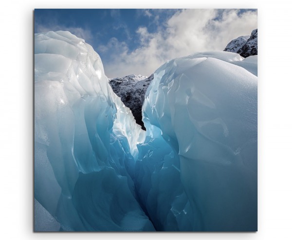 Landschaftsfotografie – Fox Gletscher, Neuseeland auf Leinwand
