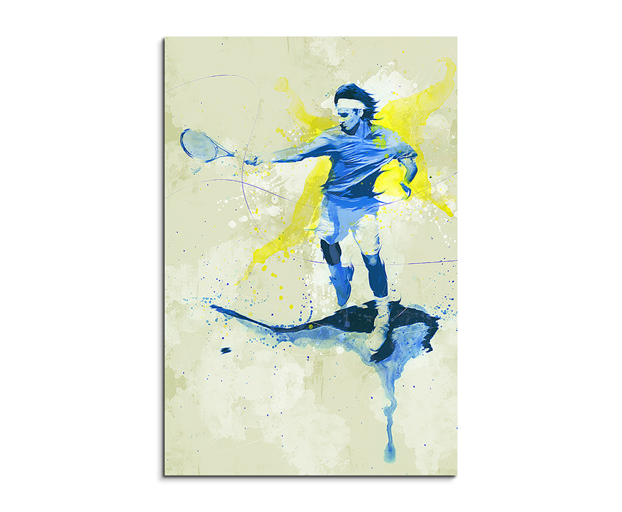Acrylglas-Bild Wandbilder Druck 140x70 Deko Sport Tennisspieler 