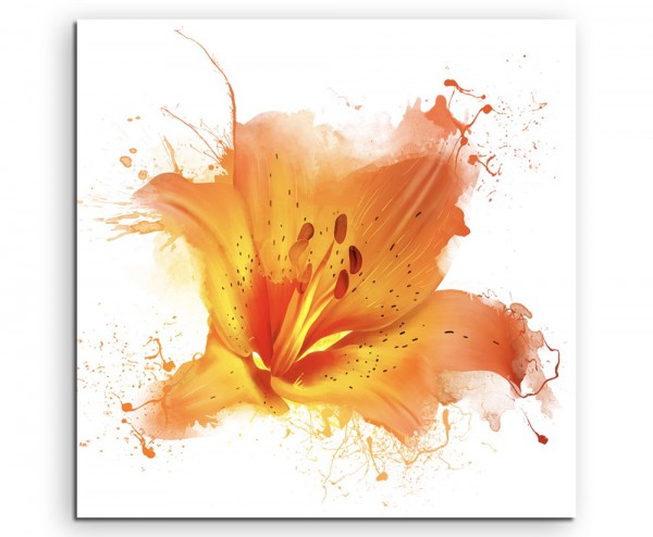 abstrakt modern chic chic dekorativ schön deko schön deko e Illustration  Orange Wasserlilie auf Le