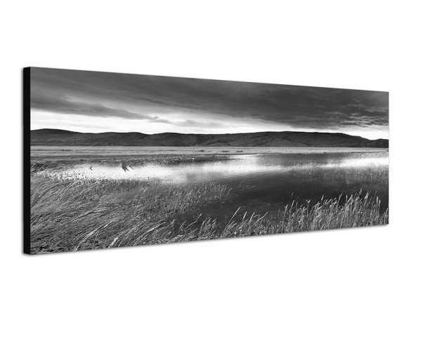 150x50cm Chile Nationalpark Berge Wiese See Wolken