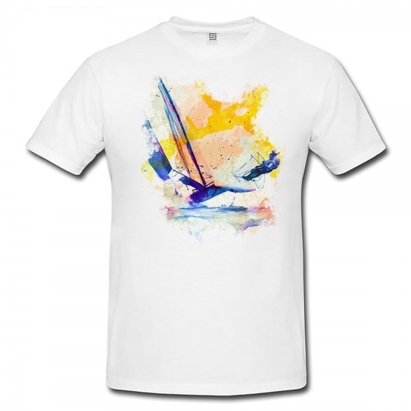Katamaran Herren und Damen T-Shirt Sport Motiv aus Paul Sinus Aquarell