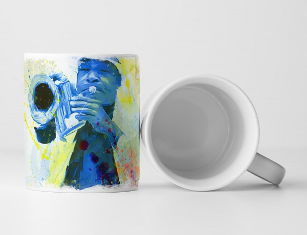 Jazz Player Cuba Tasse als Geschenk, Design Sinus Art