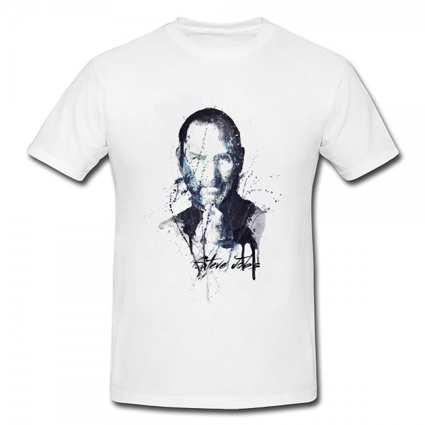 Steve Jobs Premium Herren und Damen T-Shirt Motiv aus Paul Sinus Aquarell