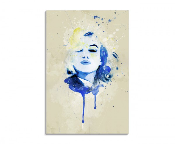 Marilyn Monroe IV Aqua 90x60cm Wandbild Aquarell Art