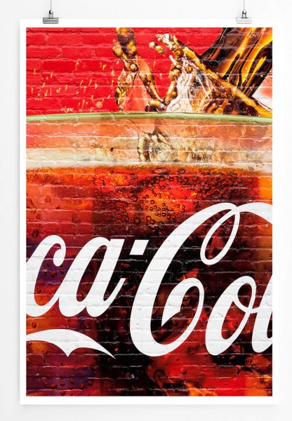 Digitale Grafik 60x90cm Poster Coca Cola Werbung in Atlanta USA