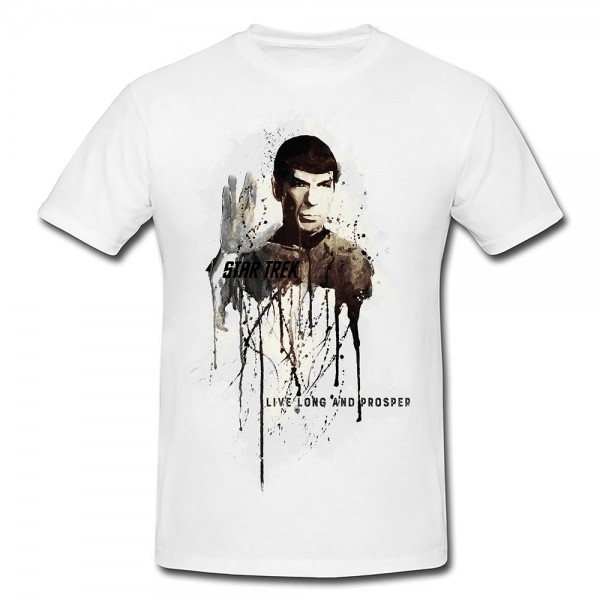 Spock Premium Herren und Damen T-Shirt Motiv aus Paul Sinus Aquarell