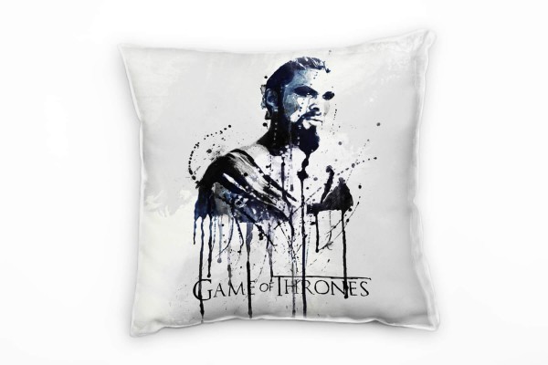 Game of Thrones Drogo Deko Kissen Bezug 40x40cm für Couch Sofa Lounge Zierkissen