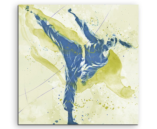 Karate IV 60 x 60 cm Sport immagini Paul Sinus Art Splash Art murale acquerello Art