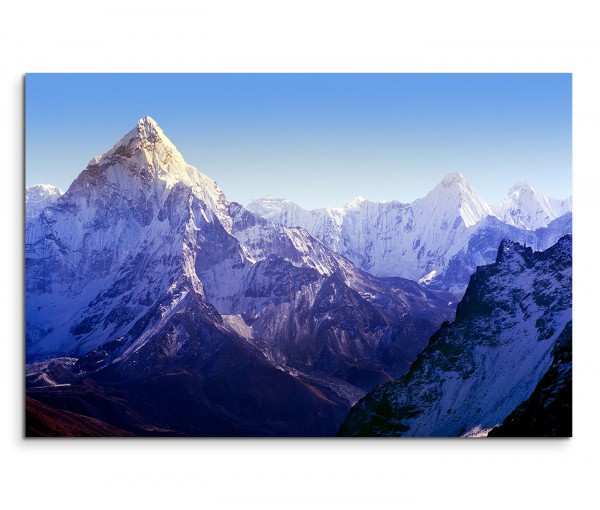 120x80cm Wandbild Nepal Himalaya Gebirge Schnee