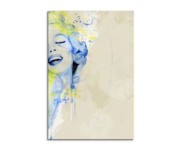 Marilyn Monroe IX Aqua 90x60cm Wandbild Aquarell Art