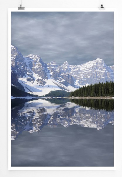 Landschaftsfotografie 60x90cm Poster Moraine See im Banff Nationalpark Kanada