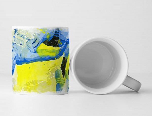 Hochsprung Tasse als Geschenk, Design Sinus Art