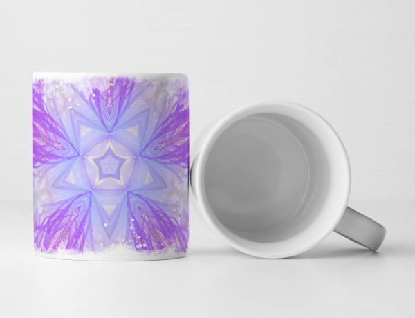 Tasse Geschenk Kaleidoskop Muster – Anemonen im Wasser