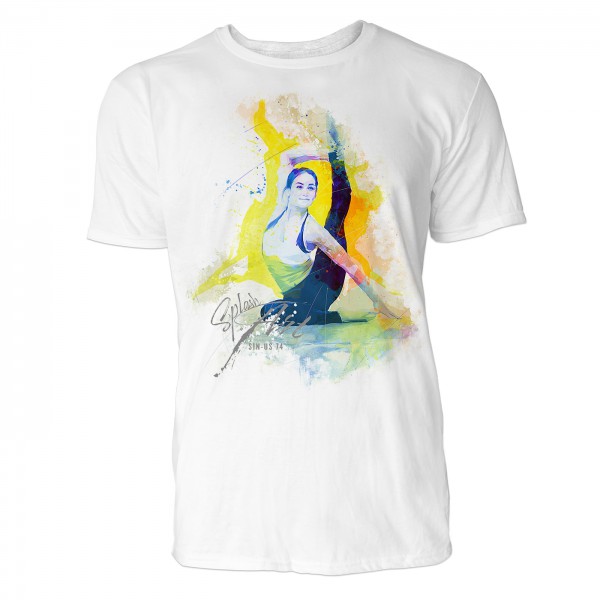 Yoga Sinus Art ® T-Shirt Crewneck Tee with Frontartwork