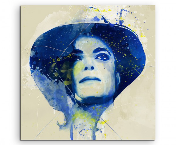 Michael Jackson II Aqua 60x60cm Wandbild Aquarell Art 