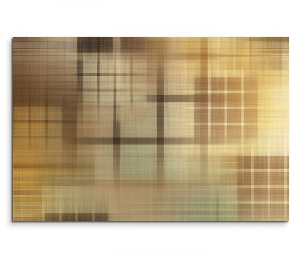 120x80cm Wandbild Hintergrund abstrakt Geometrie braun grau creme