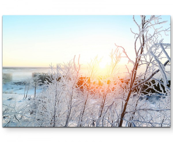 Winterlandschaft  Frost - Leinwandbild