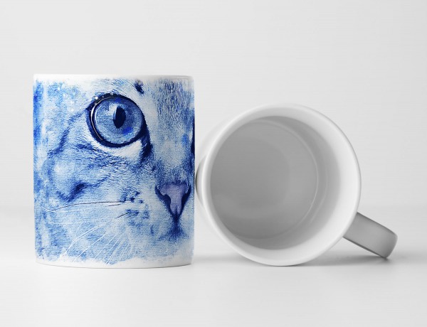 Cute Cat Tasse als Geschenk, Design Sinus Art