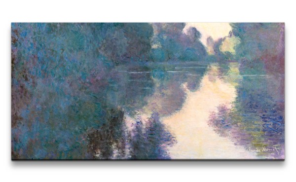Remaster 120x60cm Claude Monet Impressionismus weltberühmtes Wandbild See zeitlose Kunst