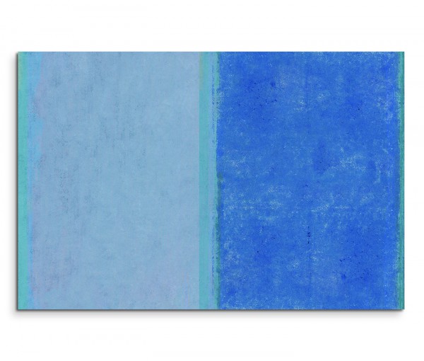 120x80cm Wandbild Malerei blau grau grün