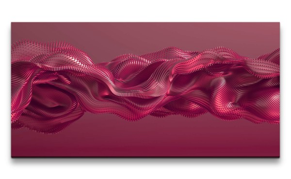Leinwandbild 120x60cm 3d Art Abstrakt Energie Dekorativ Kunstvoll Purpur