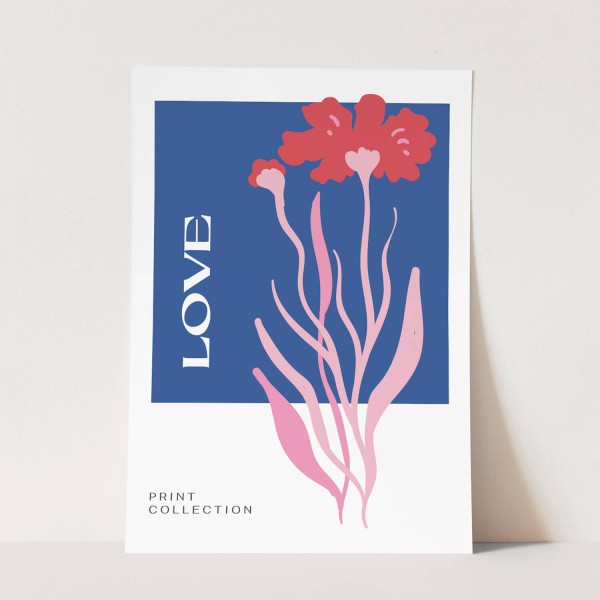 Schöne Illustration Blume Love Minimal Dekorativ