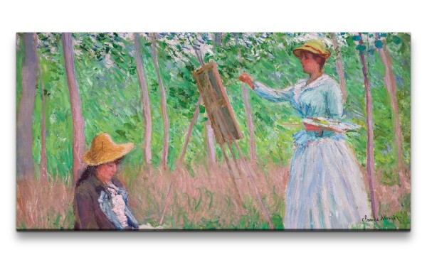 Remaster 120x60cm Claude Monet Impressionismus weltberühmtes Wandbild In the Woods at Giverny